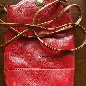 Red rust color cross body
